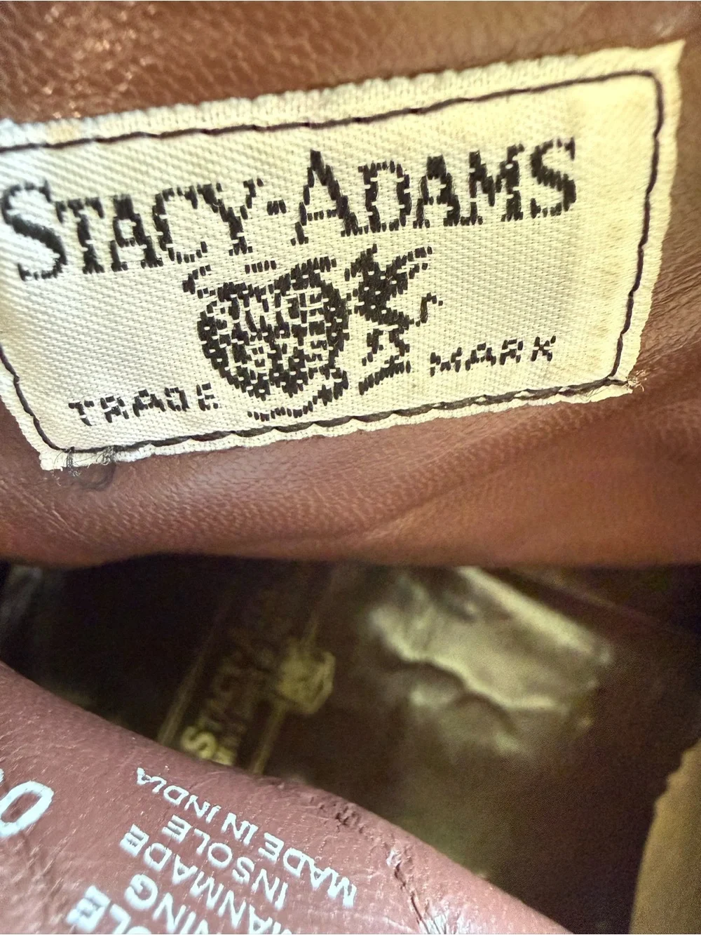 Stacy Adams Men’s Brown Leather Cap Toe Lace Up Ankle Boots Vibram Sole Size 12